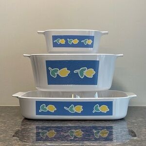 RARE Vintage CorningWare ‘Primavera’ Dish Set